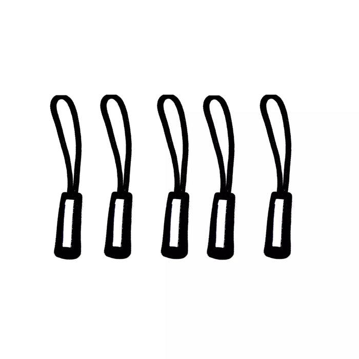 5 Pack - Reflective Zip Puller Tag Cord Slider - Flashback Tape