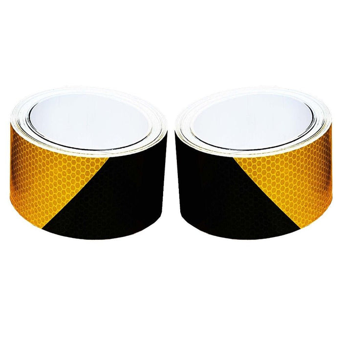 Black & Yellow Chevron Reflective Tape - Flashback Tape