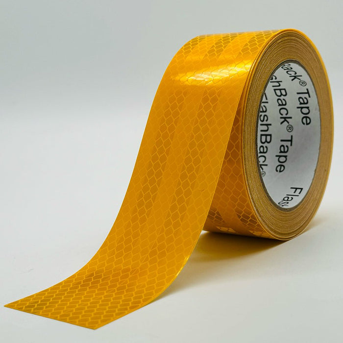 Golden Yellow Prismatic Reflective Tape - Flashback Tape