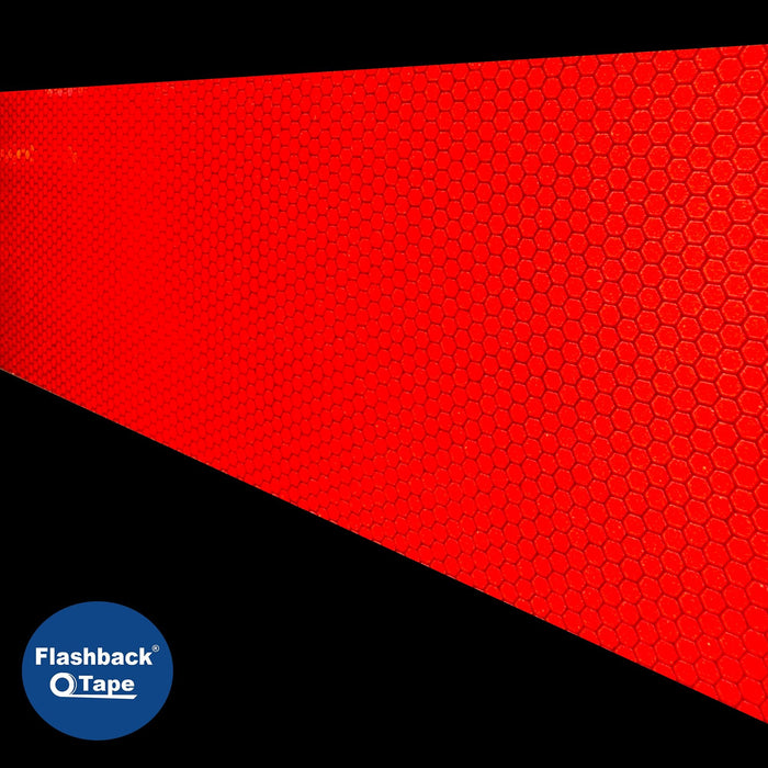 Red Glass Bead Reflective Tape - Flashback Tape