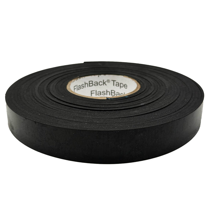 2mm - Black Solid Rubber Roll - NR/SBR Blended Commercial Grade Rubber Sheet - Flashback Tape