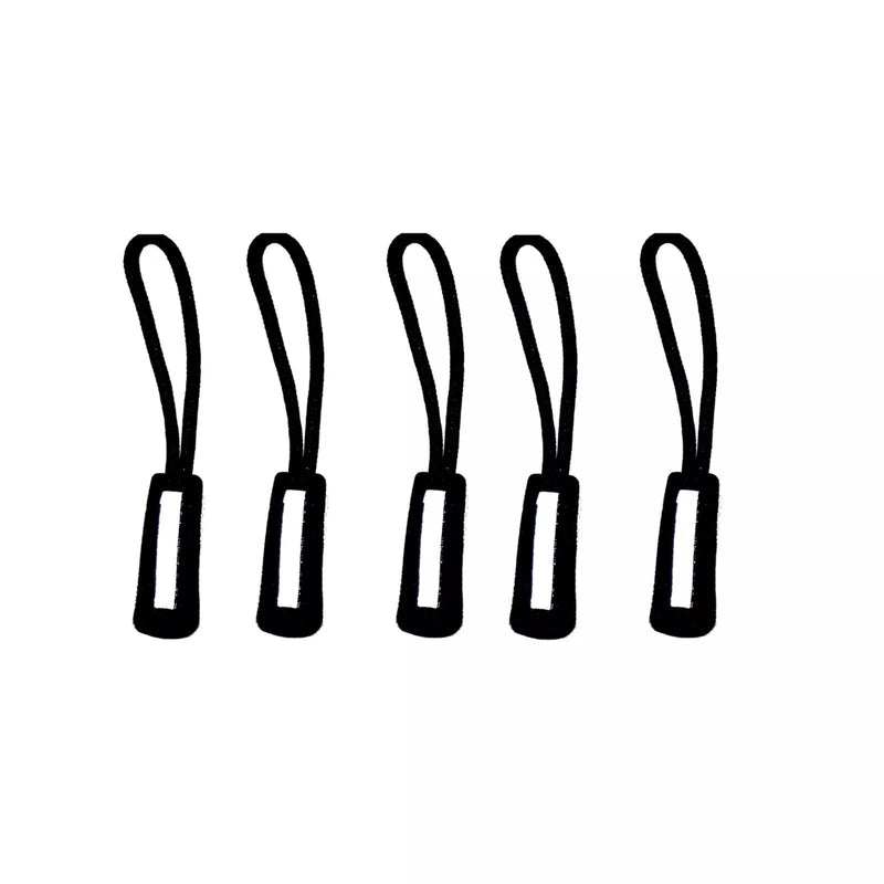 5 Pack - Reflective Zip Puller Tag Cord Slider - Flashback Tape