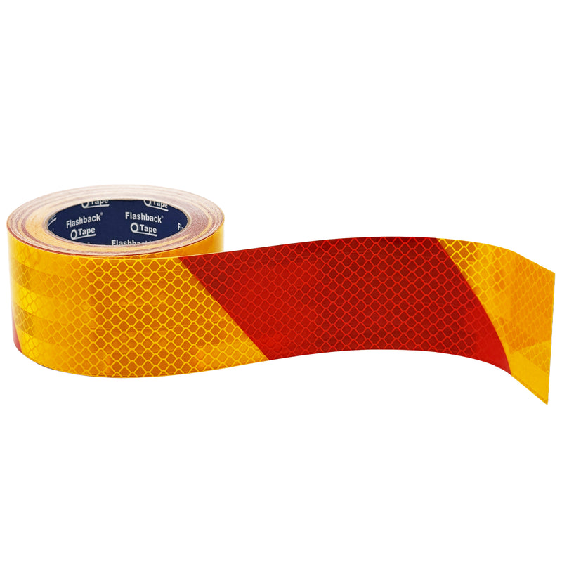 Red & Yellow Chevron Reflective Tape | Flashback® Tape