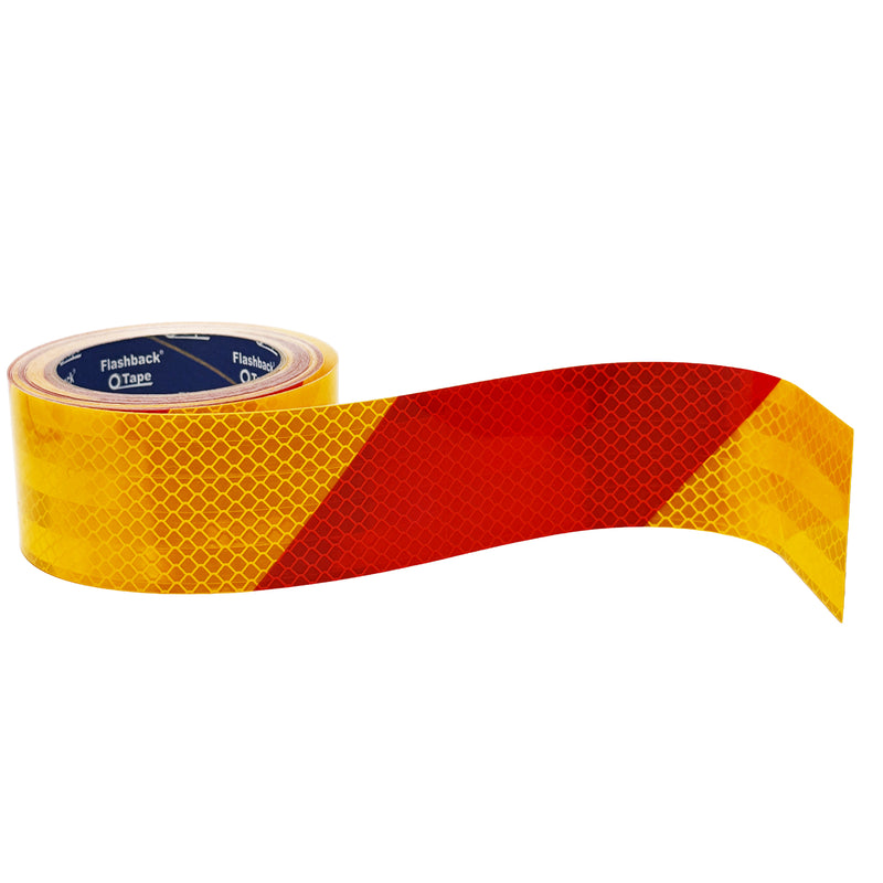 Red & Yellow Chevron Reflective Tape | Flashback® Tape