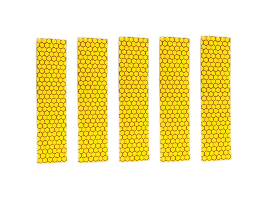 Yellow Glass Bead Reflective Strips