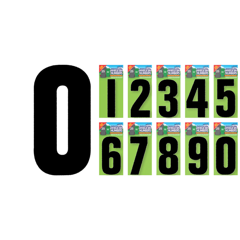 Black Wheelie Bin Numbers