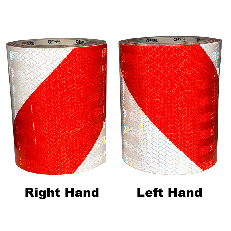 Red & White Chevron Prismatic Reflective Tape | Flashback®