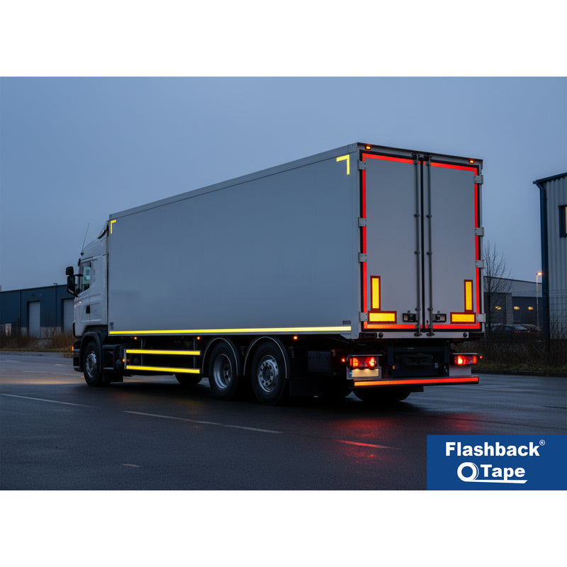 Premium ECE104 Reflective Conspicuity Tape for Vehicle Safety Compliance | Flashback® Tape