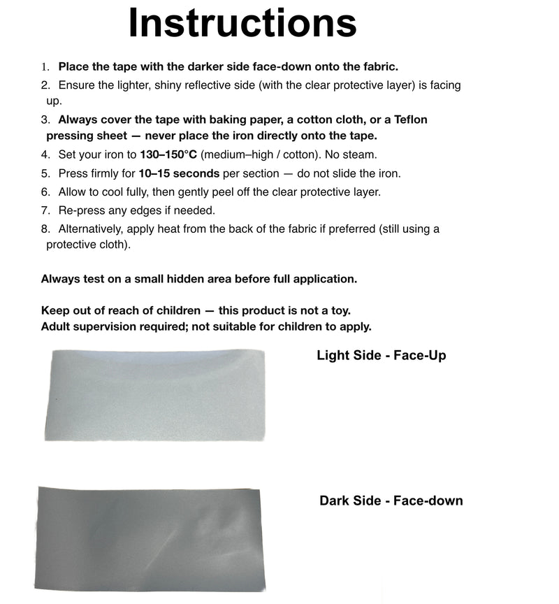 Iron-On Reflective Tape