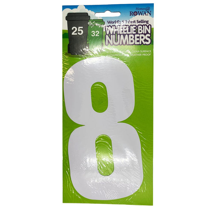 White Wheelie Bin Numbers