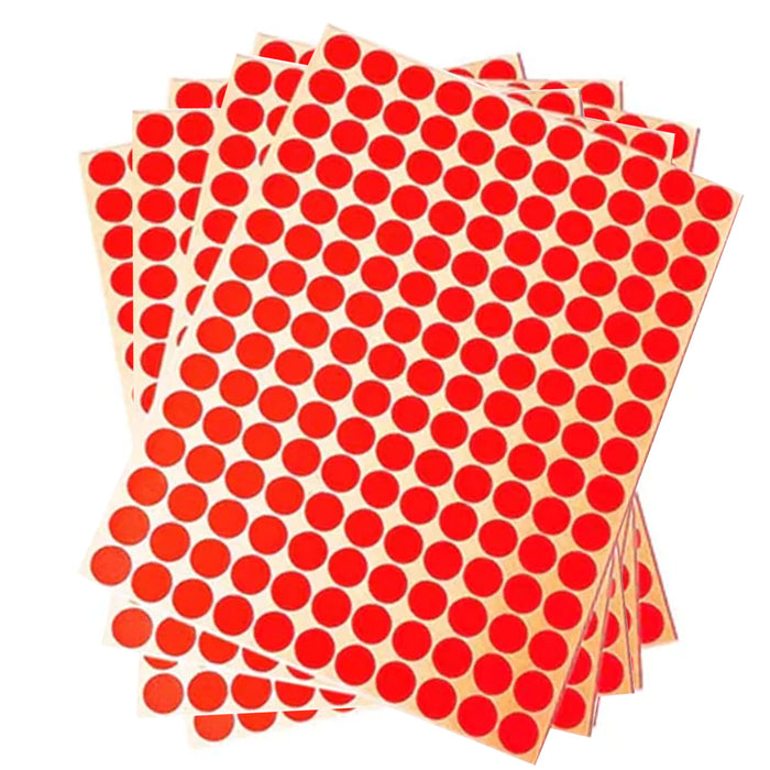 10 SHEETS 10mm Dot Stickers - 1650 Stickers