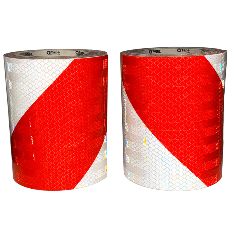 Reflektierendes Signalband 5cmx33m Weiß/Rot (1 Stück Reflektierendes Signalband 5cmx33m Weiß/Rot (1 Stück