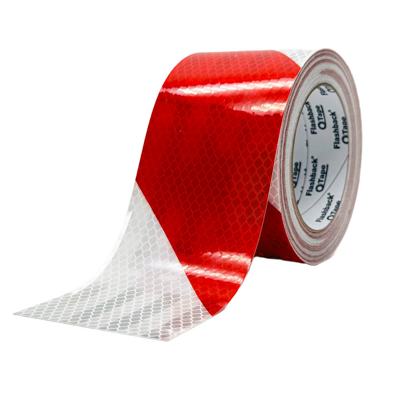 Red & White/Silver Chevron Reflective Tape