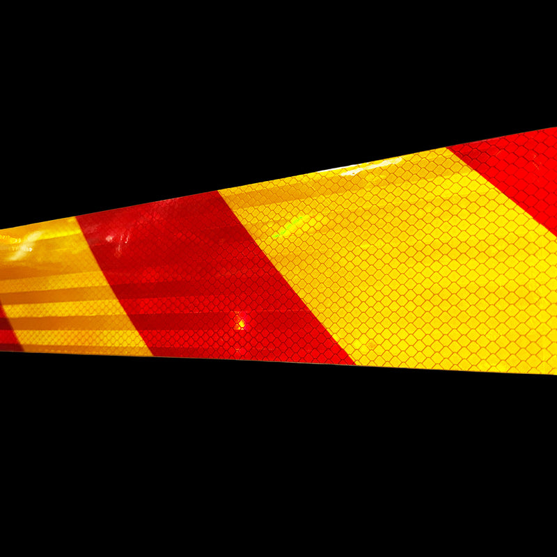 Red & Yellow Chevron Reflective Tape | Flashback® Tape