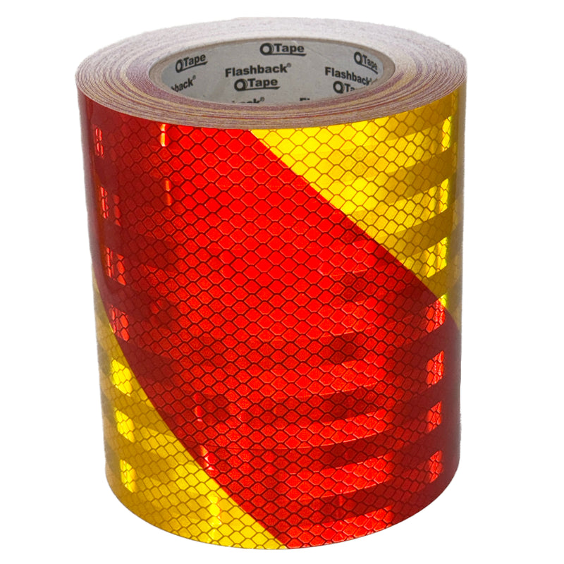 Red & Yellow Chevron Reflective Tape