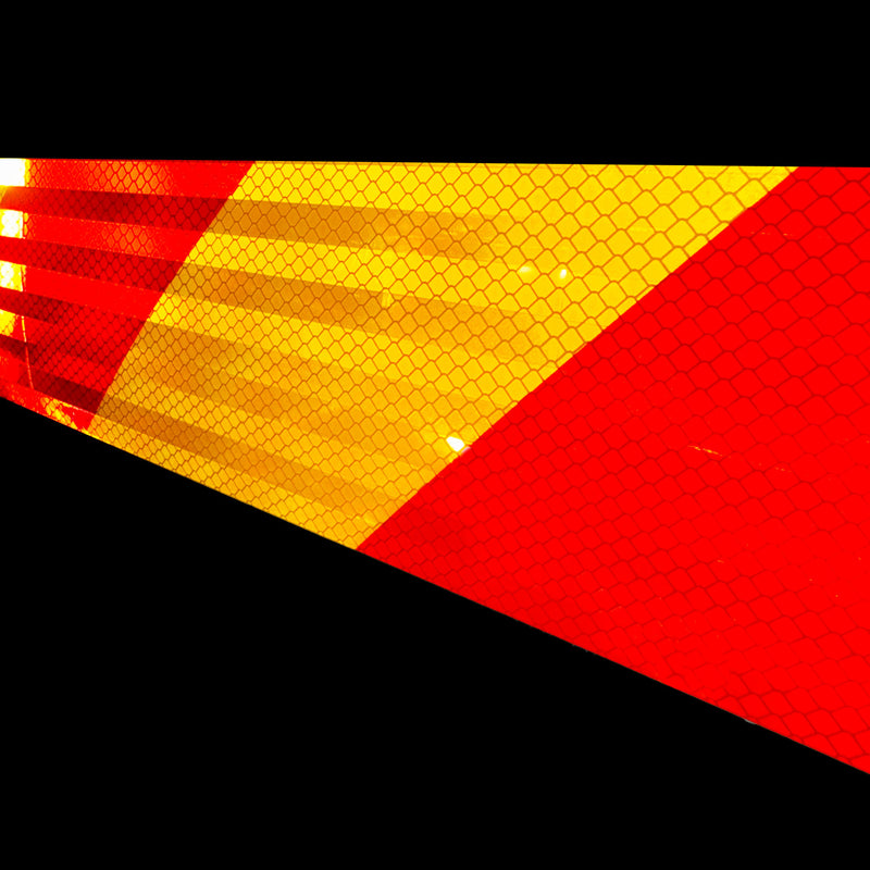 Red & Yellow Chevron Reflective Tape | Flashback® Tape