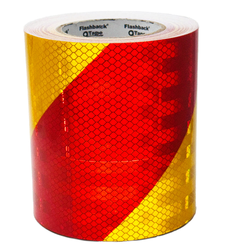 Red & Yellow Chevron Reflective Tape