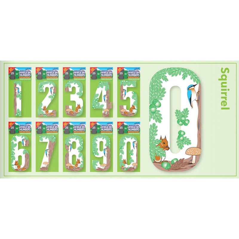 Durable Wheelie Bin Numbers – Weatherproof Stickers for Easy Identification