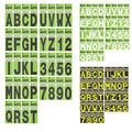 waterproof number and letter stickers for outdoor identification