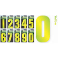hi-vis reflective number stickers for wheelie bins and outdoor use