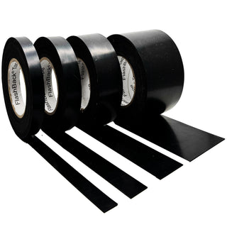 Black Solid Rubber Roll - NR/SBR Blended Commercial Grade Rubber Sheet - Flashback Tape