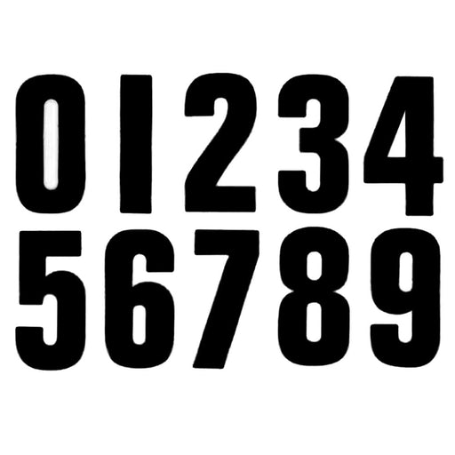 Black Wheelie Bin Numbers - Flashback Tape
