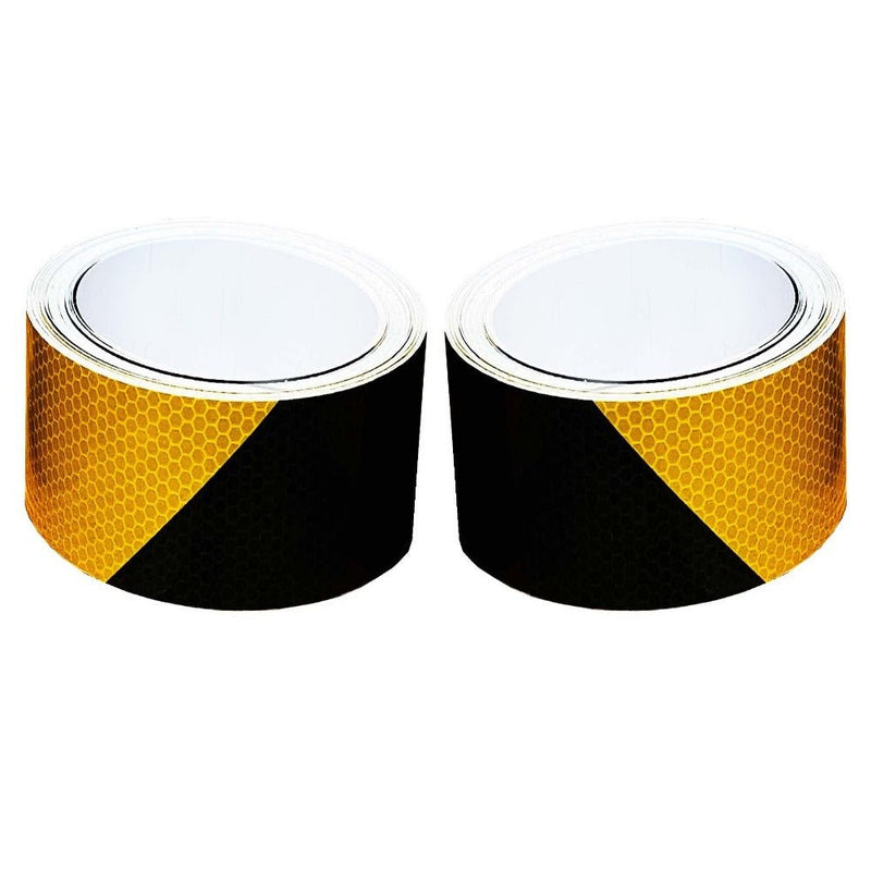 Black & Yellow Chevron Reflective Tape - Flashback Tape