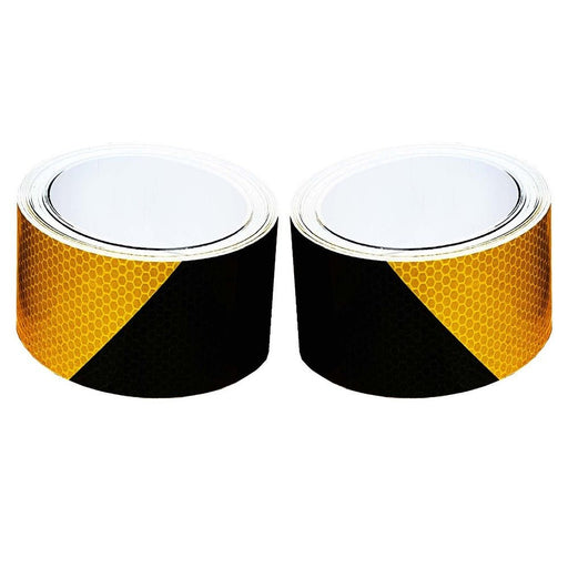 Black & Yellow Chevron Reflective Tape - Flashback Tape