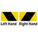Black & Yellow Chevron Reflective Tape - Flashback Tape