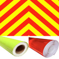 Chapter 8 red and fluorescent yellow reflective chevron tape