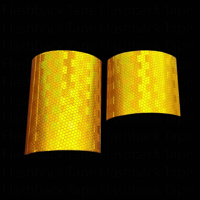 Golden Yellow Premium Prismatic Reflective Tape - Flashback Tape