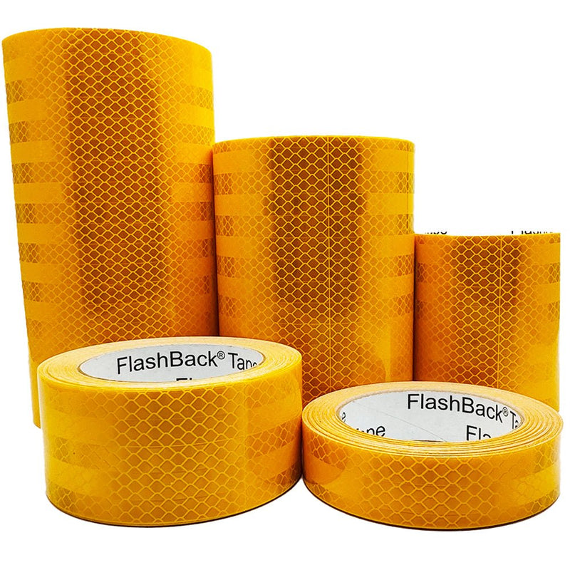 Golden Yellow Prismatic Reflective Tape - Flashback Tape
