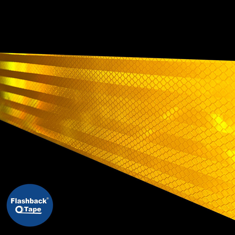 Golden Yellow Prismatic Reflective Tape - Flashback Tape