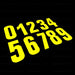 Hi - Vis Reflective Numbers for Wheelie Bins & Business Use - Flashback Tape