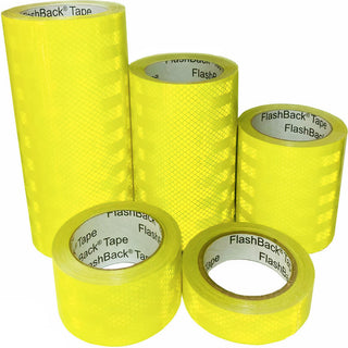 hi-vis yellow prismatic reflective tape roll