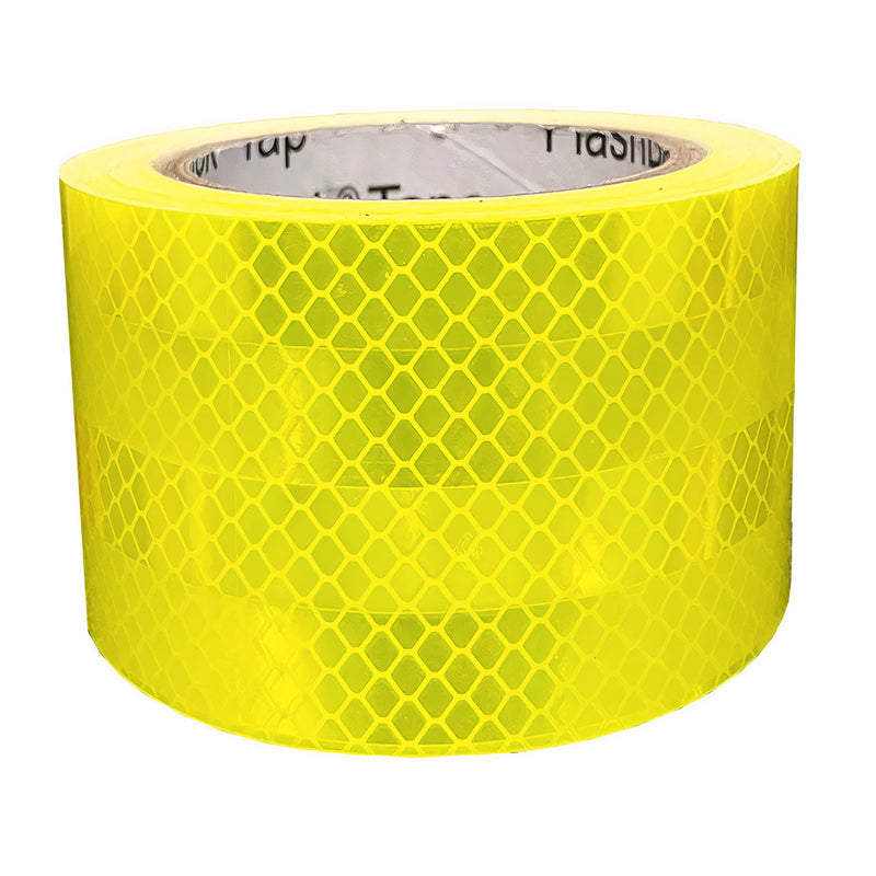 High Visibility Yellow Prismatic Reflective Tape - Flashback Tape
