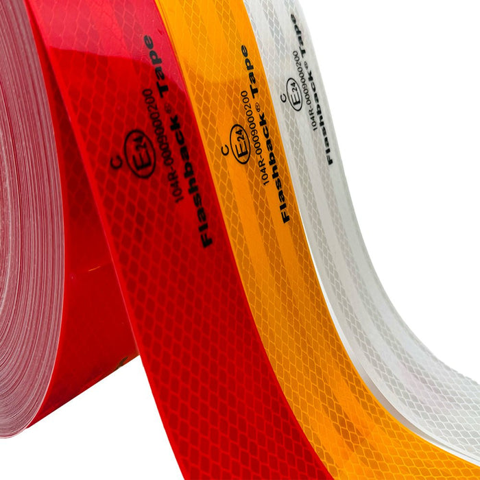 Premium ECE104 Reflective Conspicuity Tape for Vehicle Safety Compliance | Flashback® Tape - Flashback Tape