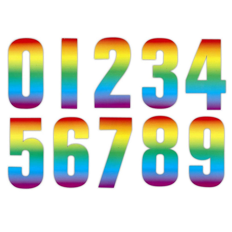 Rainbow Wheelie Bin Numbers