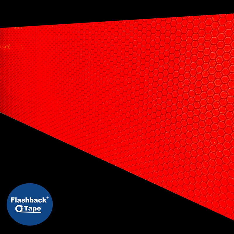 Red Glass Bead Reflective Tape - Flashback Tape