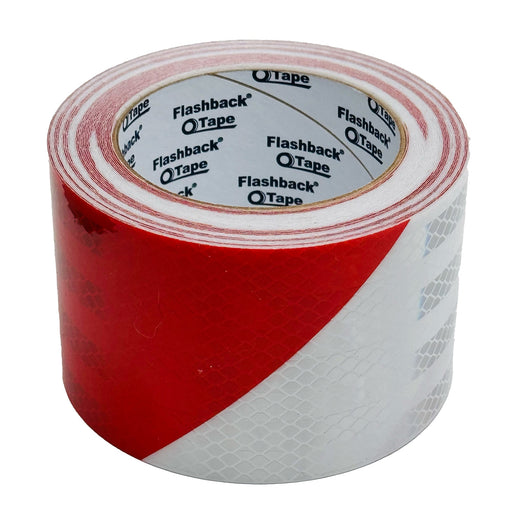 Red & White Chevron Prismatic Reflective Tape - Flashback Tape