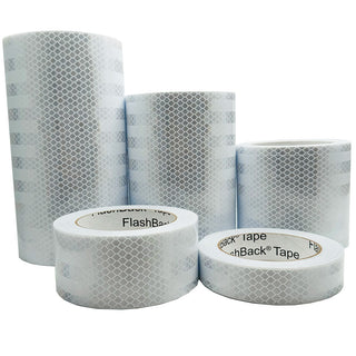 white prismatic reflective tape roll for outdoor visibility marking
