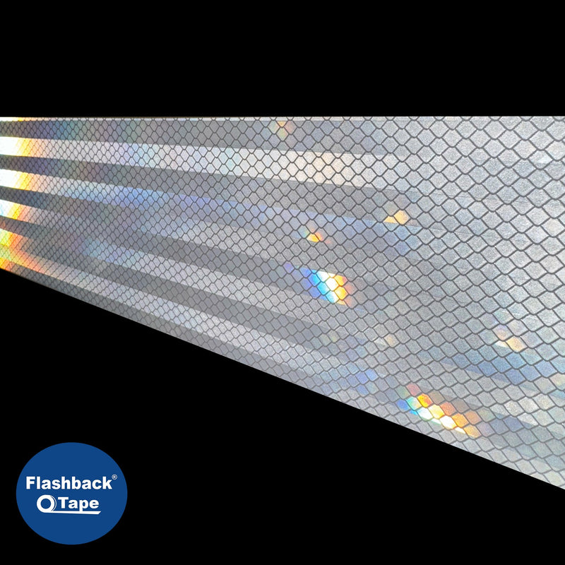 White Prismatic Reflective Tape - Flashback Tape