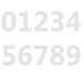 White Wheelie Bin Numbers - Flashback Tape