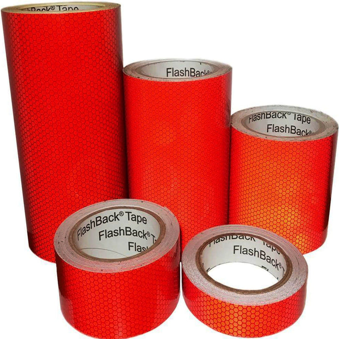 Red Glass Bead Reflective Tape - Flashback Tape