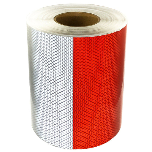 Red / White Glass Bead Reflective Tape - Flashback Tape