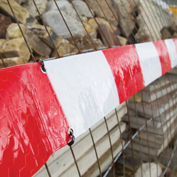 Reflective Fence Strips Red / White - Flashback Tape