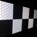 Black & White/Silver Checkered Glass Bead Reflective Tape - Flashback Tape