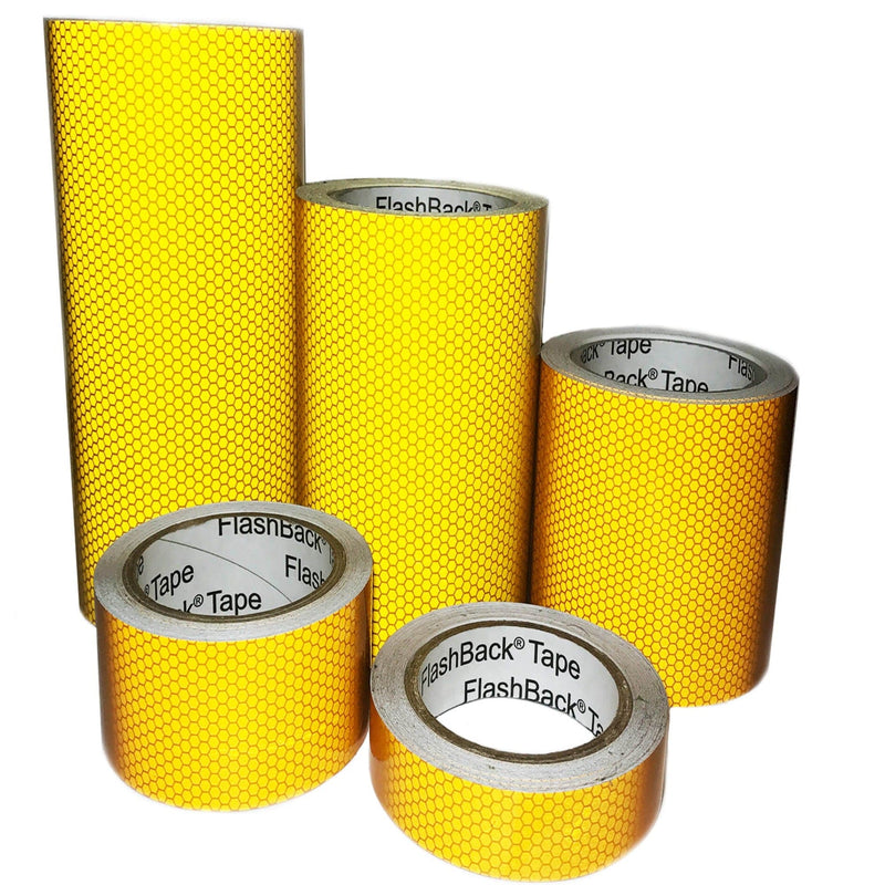 Yellow Glass Bead Reflective Tape - Flashback Tape